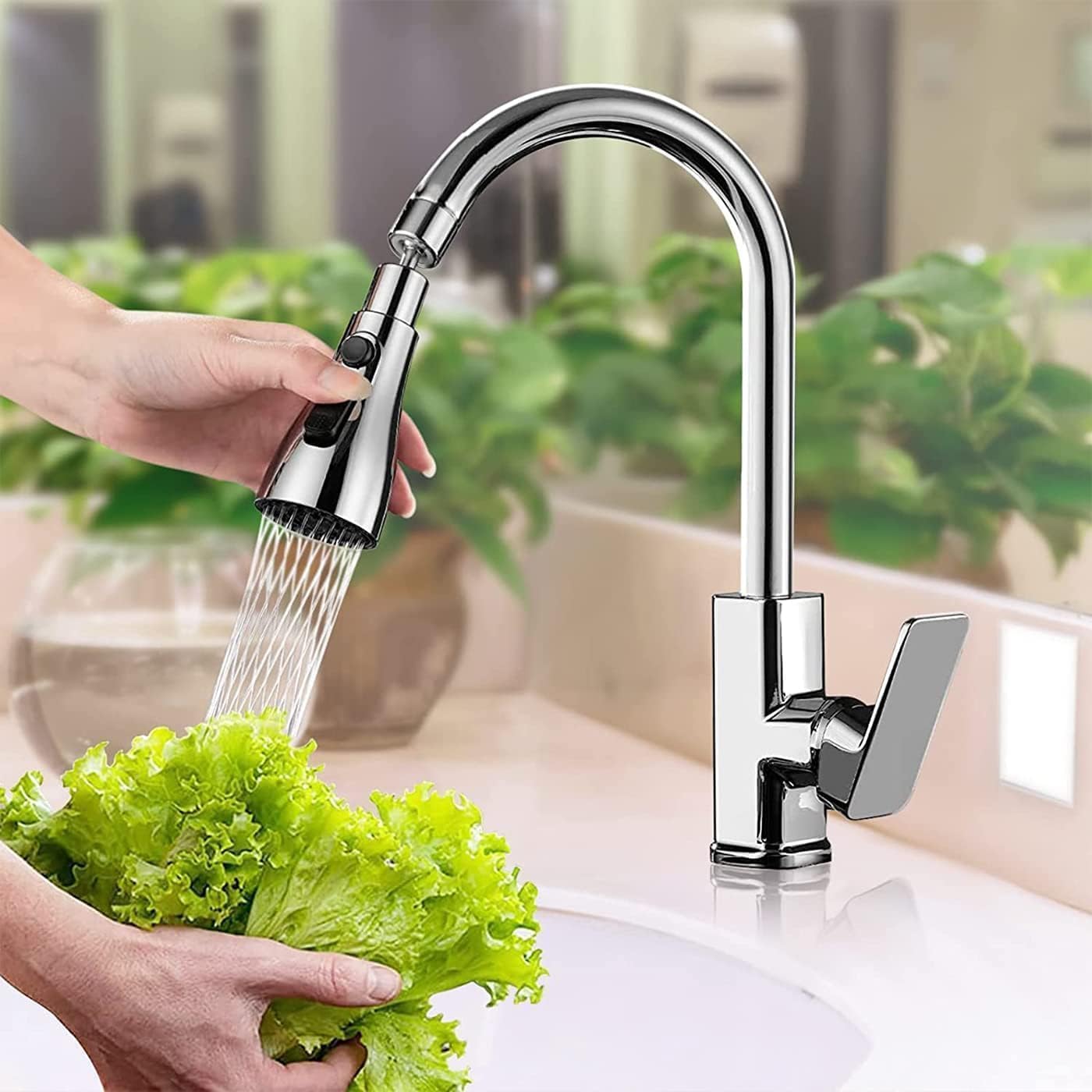 Flexible Tap Extension for Kitchen Sink, 360° Rotating Kitchen Sink Tap