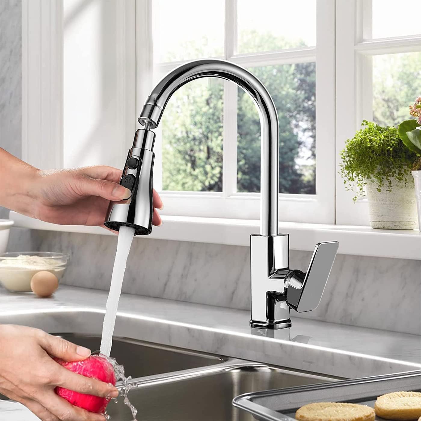 Flexible Tap Extension for Kitchen Sink, 360° Rotating Kitchen Sink Tap