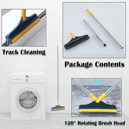 3-in-1 Bathroom Cleaning Brush with Wiper